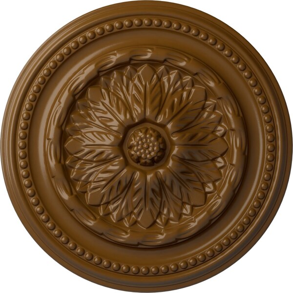 Ekena Millwork Chester Ceiling Medallion (Fits Canopies up to 2 1/4"), 15 3/4"OD x 1 7/8"P, Smokey Topaz CM15CHSTF - main